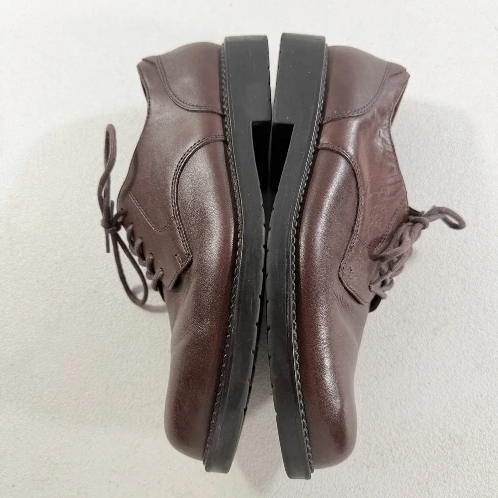 Nunn Bush Mens Brown Leather Lace Up Oxford Dress Shoes Size 9 M